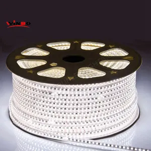 Lampu Strip LED Tahan Air Tegangan Tinggi, Lampu Strip LED 110V 220V 5050