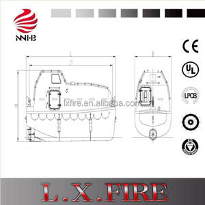 Barcos de Busca e Salvamento CCS SOLAS Fast Rescue Boat 50-80c/f 20 a 65 Pessoa Uso Pessoal Totalmente Fechado Barco Salva-vidas de Queda Livre - Product Image 2