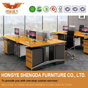 <span class=keywords><strong>Vente</strong></span> chaude Moderne De Bureau En Bambou 4 Personne Partition Poste De Travail de Bureau - Product Image 1