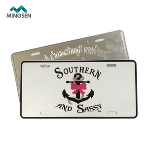 Plaque d'<span class=keywords><strong>immatriculation</strong></span> de voiture, en aluminium gaufré, impression personnalisée - Product Image 3