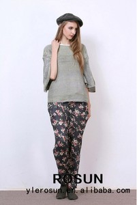 americana de diseño elegante casual suéter manga letrán suéter de la <span class=keywords><strong>mujer</strong></span> - Product Image 5
