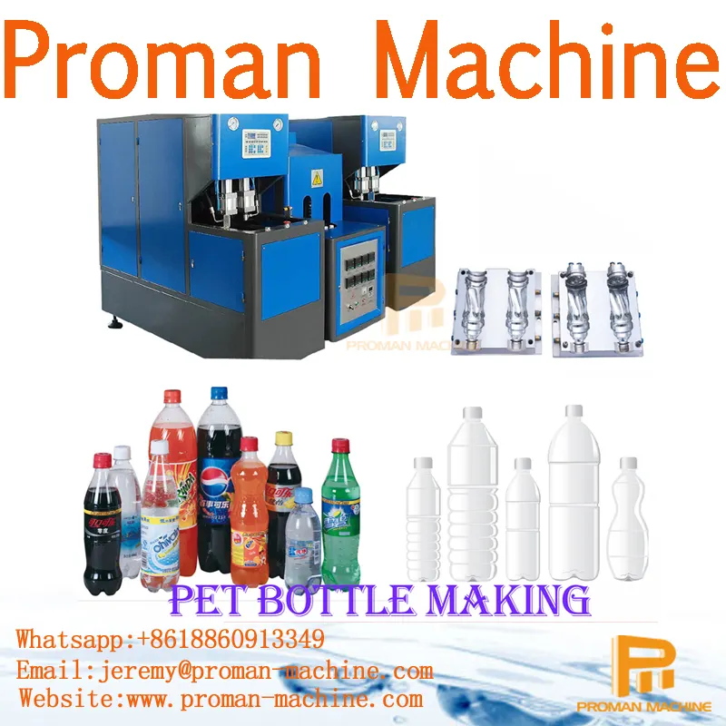 High Speed Automatic Pet Plastic Bottle Making Stretch Blow Molding Machine / Bottle Blow Molding Machine Price