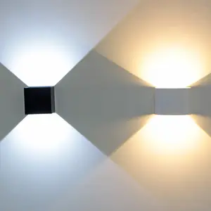 LED Square Round Indoor Outdoor Wall Lamp Waterproof Adjustable LED Wall Light for Hotel Aisle