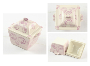 Autocollant carré mini <span class=keywords><strong>cocotte</strong></span> rose batteries de cuisine pour micro-ondes - Product Image 3