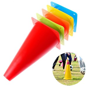 Coni per Allenamento di Pallacanestro, Marcatori <span class=keywords><strong>da</strong></span> <span class=keywords><strong>Campo</strong></span> in Materiale PE, Multicolore, Altezza 7'' (18cm) - Product Image 4