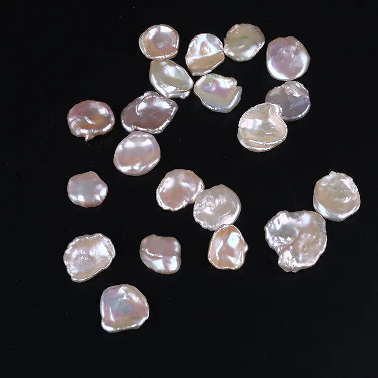 14mm Rosa irregular perlas de agua dulce a granel