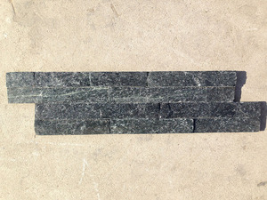 Đá tự nhiên Tấm tường màu đen quartzit Slate gờ - Product Image 2