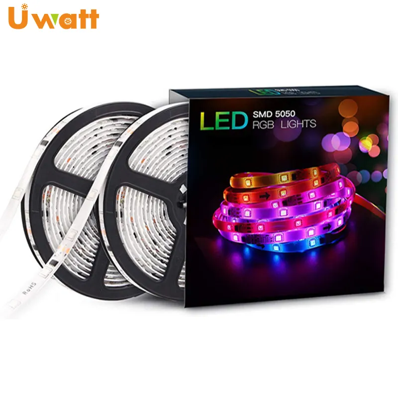 DC12V 40W 5050 Addressable rgb UCS1903 Dream Color Waterproof LED Strip Suit With Adapter And SP106E, 10M WS2811 Pixel LED Strip