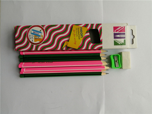 Kustom dicetak gambar neon grafit <span class=keywords><strong>HB</strong></span> pensil kayu dengan celup dan kotak kertas khusus