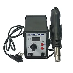 Saike 858D 110V/220V LED Digital ESD Soldering Station Hot Air Gun 700W Computer Phone Rework Station Ultra-fast Heating