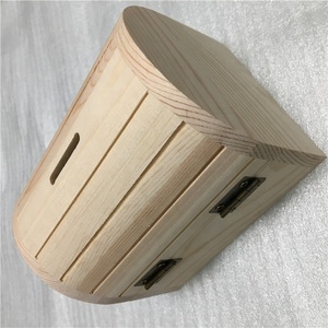 Caja de Madera Antigua sin Terminar, Cofre del <span class=keywords><strong>Tesoro</strong></span> Pirata, Caja de Ahorro de Dinero con Cerradura y Llave para Niños y Adultos - Product Image 4