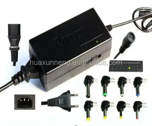 Adaptador universal 12v-24v, 96w carregador de laptop ac fonte de alimentação com cabo ac da ue/reino unido/eua/au