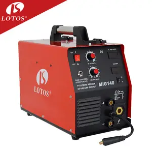 Lotos MIG140 meilleur vente 140 amp de soudage en aluminium mig co2 gaz bâton soudeur pour petite usine accueil