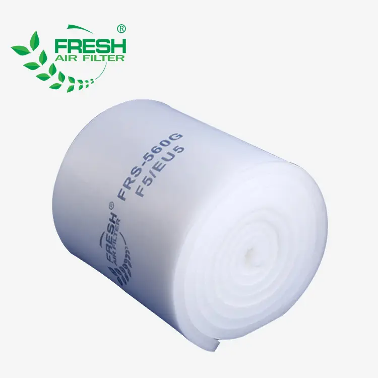 FRS-600G High Dust Holding Capacity Ceiling Filter Media for Painting Workshop cotton filter