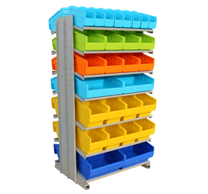 Organizador de contenedor de estante de gravedad móvil para almacén y garaje - Product Image 2