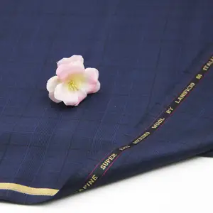 China fabriek groothandel plaid merino wol pak stof voor jassen