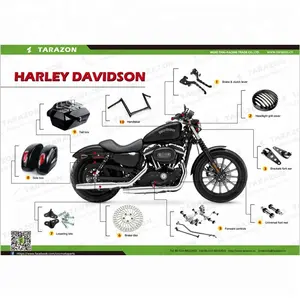 อะไหล่มอเตอร์ไซค์อลูมิเนียมกัด CNC สำหรับ Harley Davidson