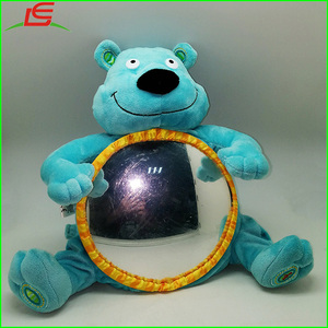 Azul al por mayor oso de peluche bebé Juguete <span class=keywords><strong>musical</strong></span> con espejo redondo de plástico - Product Image 6