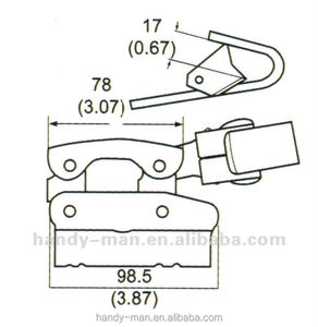 Dispositivo Anticaídas de Acero Galvanizado con Gancho de 12mm/16mm, Personalizable - Product Image 6