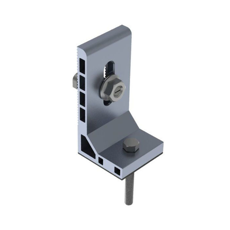 Алюминиевые Анодированные солнечные L-образные ножки, применяемые к солнечной металлической кровельной солнечной конструкции