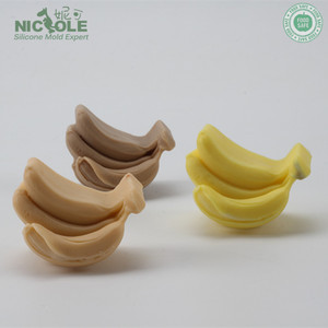 Nicole Fruit 3D Silicone Soap Molds <strong>Banana</strong> Shape Silicone Crafts Molds <strong>Cake</strong> Fondant Molds