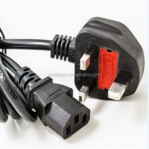 Cable de alimentación estándar del Reino Unido BS 1363 con enchufe fundido Cable de CA IEC 60320 C13 para tomas de corriente del Reino Unido - Product Image 5