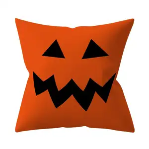 Dekorasi Rumah SELAMAT Halloween Sarung Bantal Labu Sarung Bantal Penutup Bantal untuk Sofa