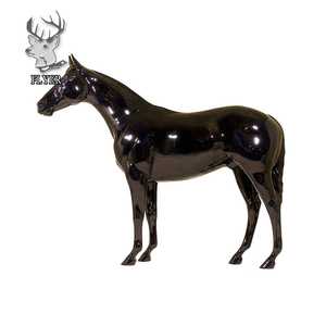 Colorized 디자인 옥외 훈장 실물 크기 섬유유리 말 조각품 - Product Image 2