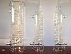 Laboratório limpar jaqueta tubo de bobina do condensador