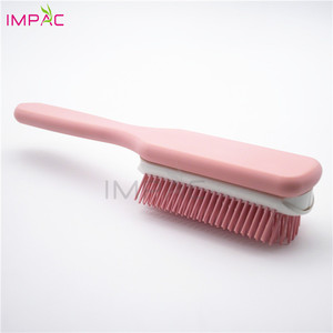 Brosse <span class=keywords><strong>Denman</strong></span> unique en cheveux humains, toucher doux, droite, rose, plastique, 9 rangées - Product Image 2