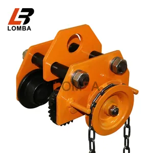 Four-Wheeled Geared Beam Trolley <strong>Manual</strong> Lifting <strong>Hoist</strong> with Convenient Wheels - Product Image 2
