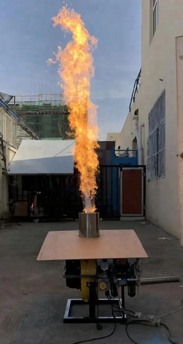 Fuego a quemador de aceite residual