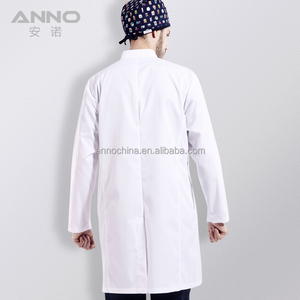Anno Kerah Putih Uniseks, Seragam Dokter Gigi Gosok Klinik Medis Rumah Sakit Putih - Product Image 3