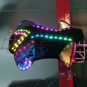 Programable De Baile DJ Etapa <span class=keywords><strong>Traje</strong></span> LED, venta caliente de halloween <span class=keywords><strong>sexy</strong></span> <span class=keywords><strong>traje</strong></span> de la danza del vientre árabe - Product Image 1