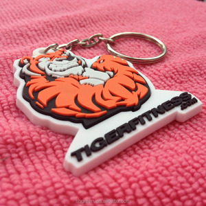 Etiqueta de Goma de PVC con Logotipo de Tigre 3D Hecha a Mano, Etiqueta de Goma en Relieve para Llavero de Prendas - Product Image 2