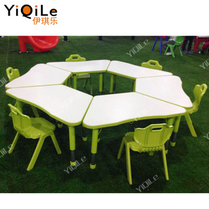Table et chaises en plastique pour enfants, 20 pièces, mobilier <span class=keywords><strong>de</strong></span> soins <span class=keywords><strong>de</strong></span> jour <span class=keywords><strong>d</strong></span>'<span class=keywords><strong>occasion</strong></span>, en promotion - Product Image 3
