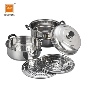 Nouvelle cocotte vapeur en <span class=keywords><strong>acier</strong></span> inoxydable avec plateau et double fond - Product Image 2