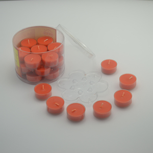 ภาชนะบรรจุพร้อมฝาปิดสำหรับเทียนขี้ผึ้งแบบทรงกระบอกทำจากพลาสติกใส - Product Image 6