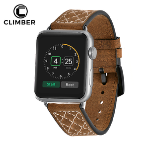Amazon Sıcak Satış Kahverengi Deri Band Için iWatch 1 2 <span class=keywords><strong>3</strong></span>, Apple Için Watchband İzle Gruplar 38mm 42mm - Product Image 1