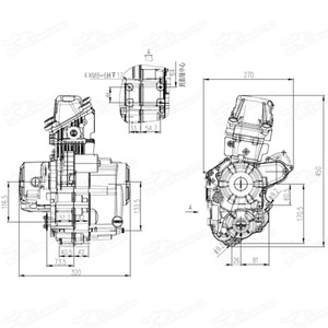 ZS139FMB-5 Nouveau Zongshen <span class=keywords><strong>50cc</strong></span> 4 Vanne 3 vitesse Semi Automatique Démarrage Électrique <span class=keywords><strong>Moteur</strong></span> ZS50cc <span class=keywords><strong>Moteur</strong></span> à refroidissement par Air Arbre À Cames Ascendant - Product Image 5
