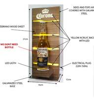 Support de présentation lumineux LED pour bouteille de vin ou de liqueur, support de présentation lumineux pour bouteille de Corona, développé avec un adaptateur secteur