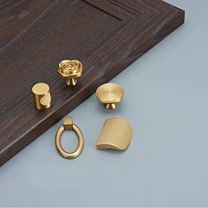 Vàng <span class=keywords><strong>Brass</strong></span> Tủ <span class=keywords><strong>Knob</strong></span> Nội Thất Nhà Bếp Tủ Xử Lý C-0885 - Product Image 4