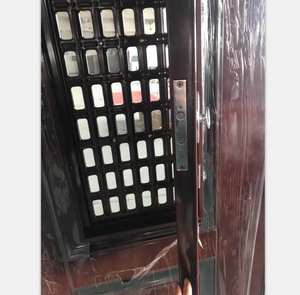 Puerta de Seguridad Exterior de Acero <span class=keywords><strong>con</strong></span> Rejilla de Ventilación de Hierro, Último Modelo Popular para el Hogar - Product Image 1