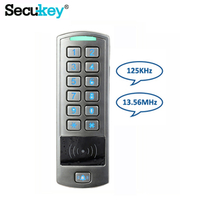Secukey防水金属近接EM/ICカードドアアクセス制御キーパッドドアベル付き - Product Image 3