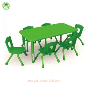 Ghế bàn vuông Preschool / trẻ em bàn billiard / đồ nội thất phòng học QX-195D kindergarten nhiều màu sắc