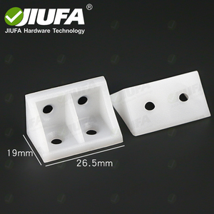 JIUFA Furniture Hardware <strong>Plastic</strong> <strong>Corner</strong> Connecter Angle Joint <strong>Bracket</strong> - Product Image 5