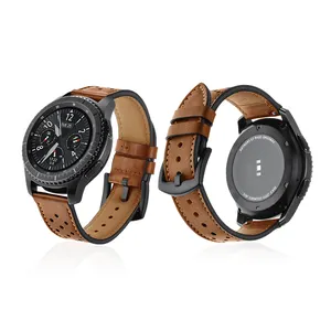 New Design Adjustable PU Strap For Samsung S3 Genuine Leather Watch Wrist Band