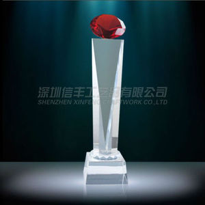 fino de color rojo de <span class=keywords><strong>cristal</strong></span> de diamante de joyería - Product Image 1