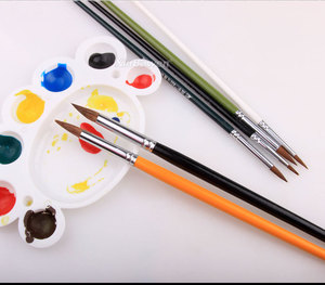 6 pcs Set Manche <span class=keywords><strong>En</strong></span> Bois Crochet Dessin <span class=keywords><strong>Ligne</strong></span> Stylo Détail <span class=keywords><strong>Aquarelle</strong></span> Peinture Brosse Ensemble - Product Image 5