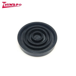 Distanziatore in silicone personalizzato paraurti in gomma siliconica nera conduttiva paraurti in gomma da tavolo in vetro